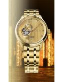 Elegancki zegarek męski z widocznym mechanizmem Seiko Presage Japanese Garden Open Heart SSA468J1