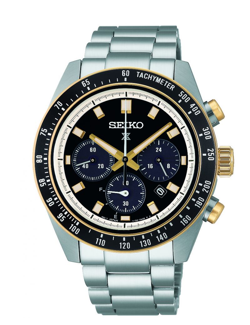 Sportowy zegarek męski z tachymetrem Seiko Prospex Speedtimer Solar Chronograph SSC941P1 Circuit Race