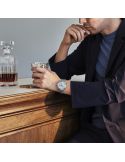 Klasyczny zegarek męski do garnituru Seiko Presage Automatic Cocktail Skydiving GMT SSK037J1