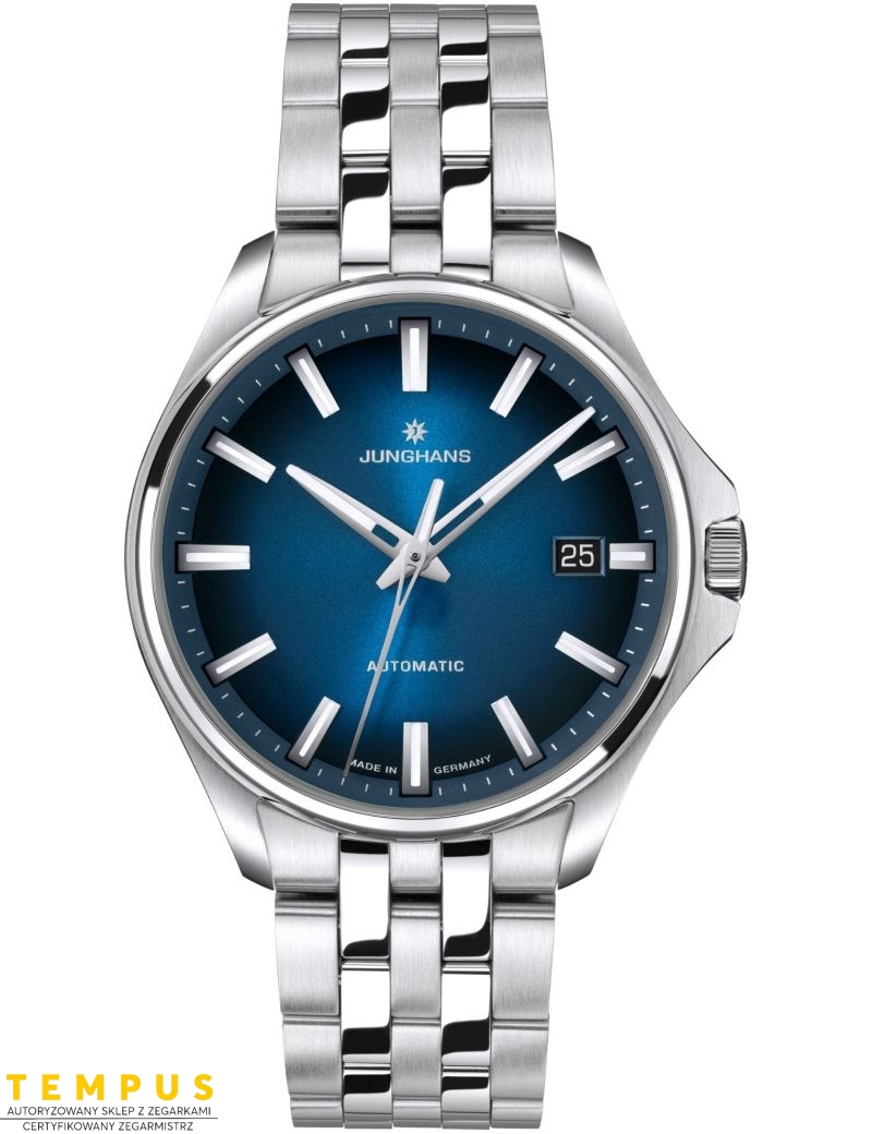 Zegarek automatyczny na bransolecie Junghans Meister S Automatic 36 27/4582.44 Dark Blue Dial Zegarek automatyczny na bransolecie Junghans Meister S Automatic 36 27/4582.44 Dark Blue Dial