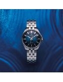 Zegarek automatyczny na bransolecie Junghans Meister S Automatic 36 27/4582.44 Dark Blue Dial