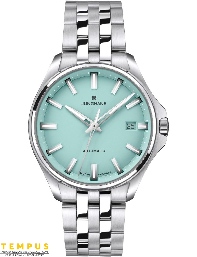 Zegarek automatyczny na bransolecie Junghans Meister S Automatic 36 27/4581.44 Mint Dial