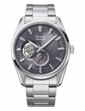Limitowany zegarek męski na bransolecie Orient Stretto Mechanical Open Heart 75Th RA-AR0012N30B Limited