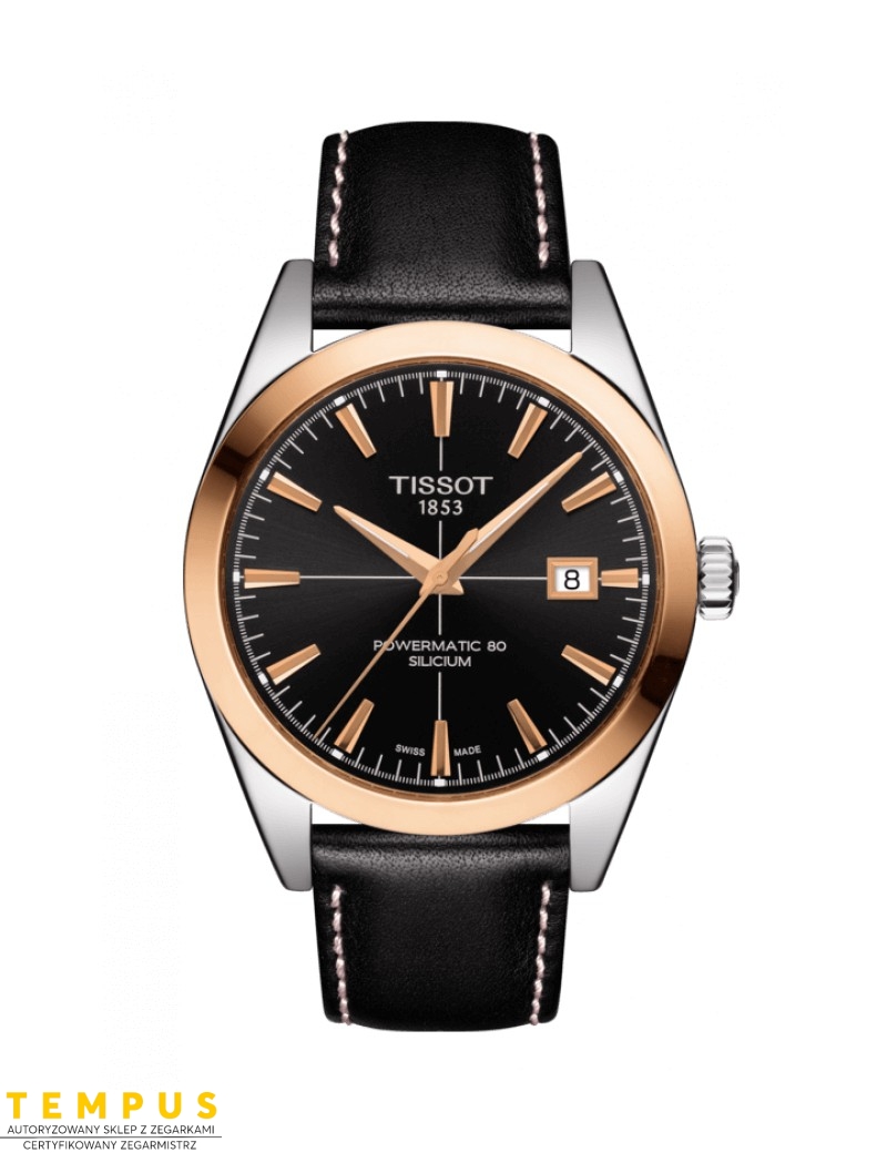 TISSOT GENTLEMAN POWERMATIC 80 SILICIUM SOLID 18K GOLD BEZEL T9274074605100 - Zegarki TISSOT TISSOT GENTLEMAN POWERMATIC 80 SILICIUM SOLID 18K GOLD BEZEL T9274074605100 - Zegarki TISSOT