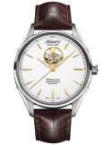 Klasyczny mechaniczny zegarek męski Atlantic Worldmaster Open Heart 52780.41.21G Limited Edition