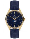 Klasyczny mechaniczny zegarek męski Atlantic Worldmaster Moonphase Nightsky 52783.45.91 Aventurine