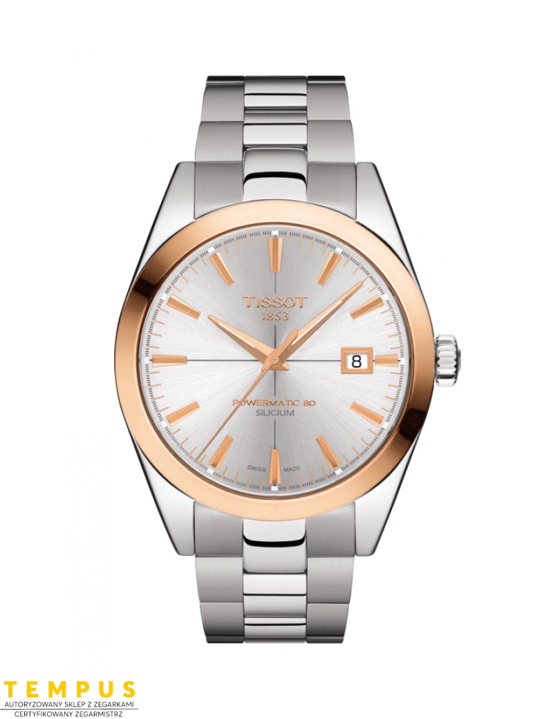 TISSOT GENTLEMAN POWERMATIC 80 SILICIUM SOLID 18K GOLD BEZEL T9274074103100 - Zegarki TISSOT TISSOT GENTLEMAN POWERMATIC 80 SILICIUM SOLID 18K GOLD BEZEL T9274074103100 - Zegarki TISSOT