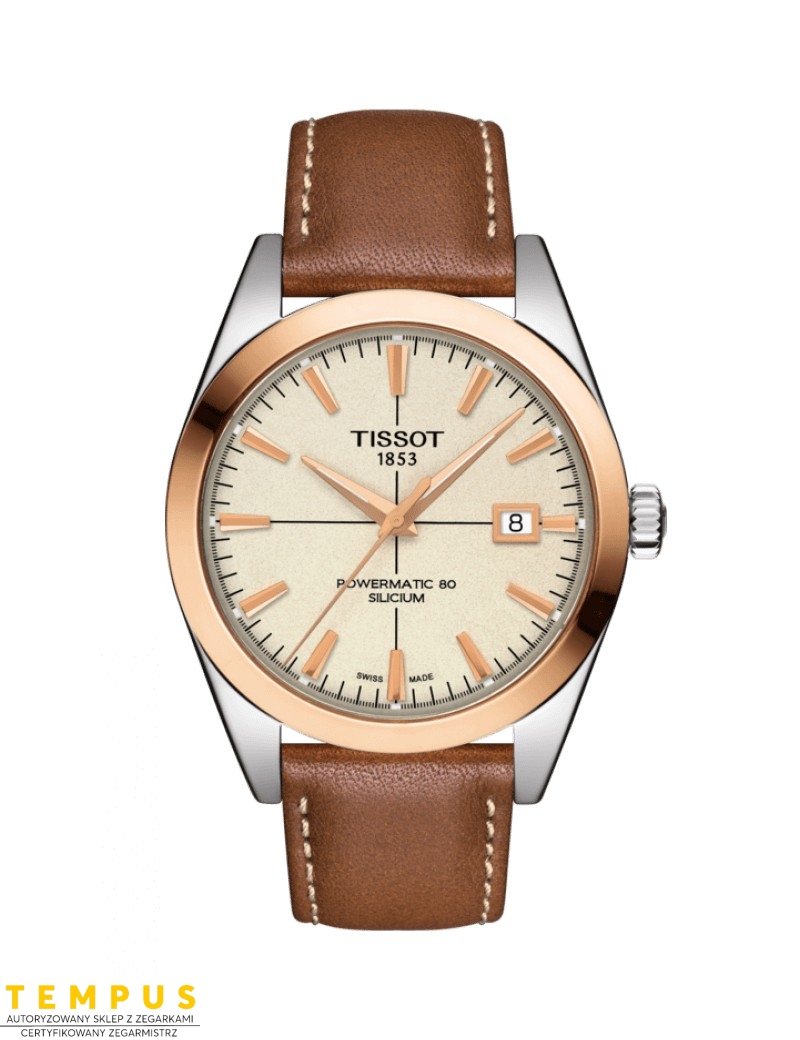TISSOT GENTLEMAN POWERMATIC 80 SILICIUM SOLID 18K GOLD BEZEL T9274074626100 - Zegarki TISSOT TISSOT GENTLEMAN POWERMATIC 80 SILICIUM SOLID 18K GOLD BEZEL T9274074626100 - Zegarki TISSOT