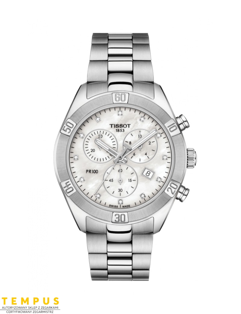 Tissot PR 100 SPORT CHIC CHRONOGRAPH T101.917.11.116.00 - Zegarki TISSOT Tissot PR 100 SPORT CHIC CHRONOGRAPH T101.917.11.116.00 - Zegarki TISSOT