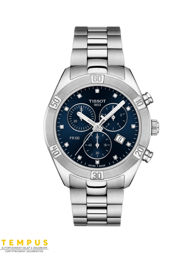 Tissot PR 100 SPORT CHIC CHRONOGRAPH T101.917.11.046.00 - Zegarki TISSOT Tissot PR 100 SPORT CHIC CHRONOGRAPH T101.917.11.046.00 - Zegarki TISSOT
