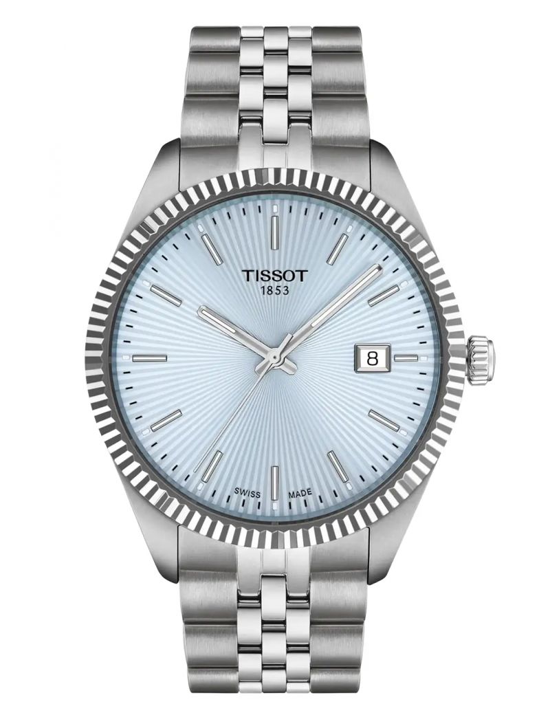 Zegarek męski na bransolecie Tissot Ballade Gent T156.410.11.351.00 Ice Blue quartz