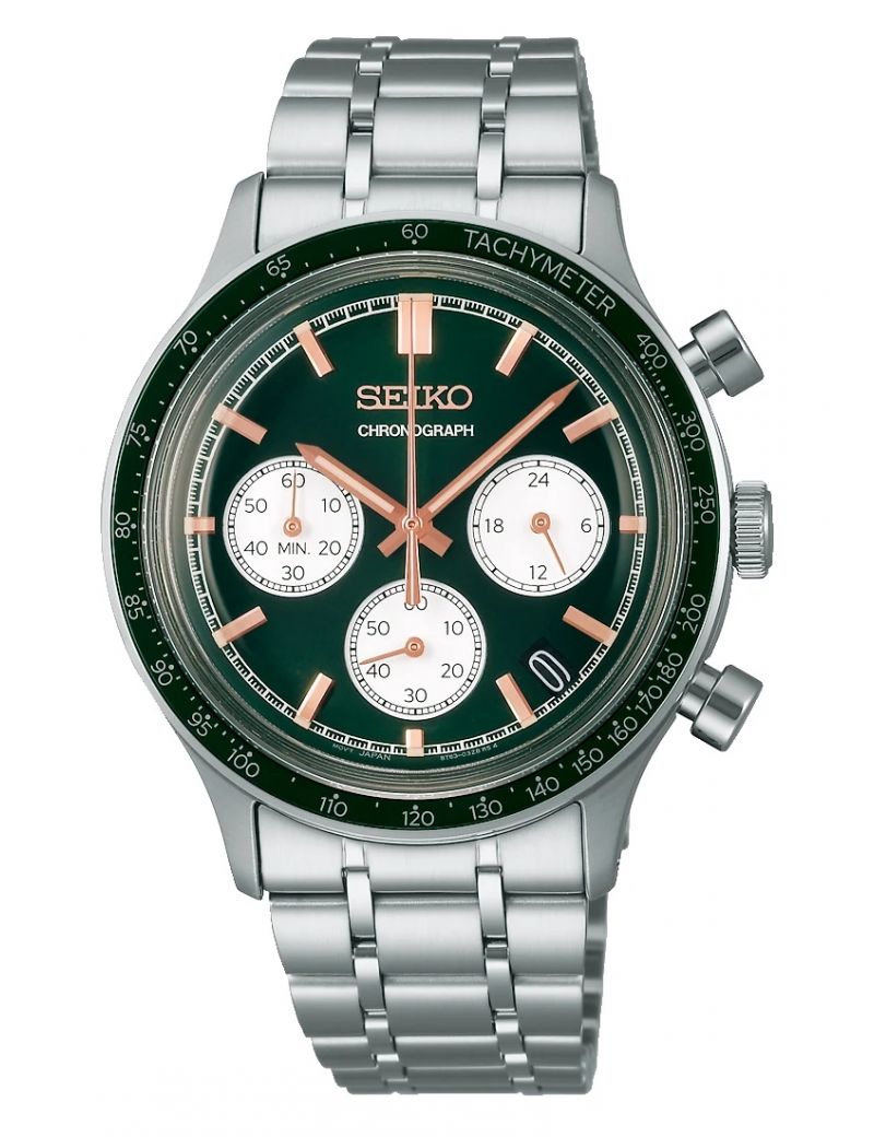 Uniwersalny zegarek dla mężczyzn na mniejszy nadgarstek Seiko Chronograph 38 mm SSB481P1 Uniwersalny zegarek dla mężczyzn na mniejszy nadgarstek Seiko Chronograph 38 mm SSB481P1