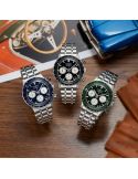 Uniwersalny zegarek dla mężczyzn na mniejszy nadgarstek Seiko Chronograph 38 mm SSB481P1