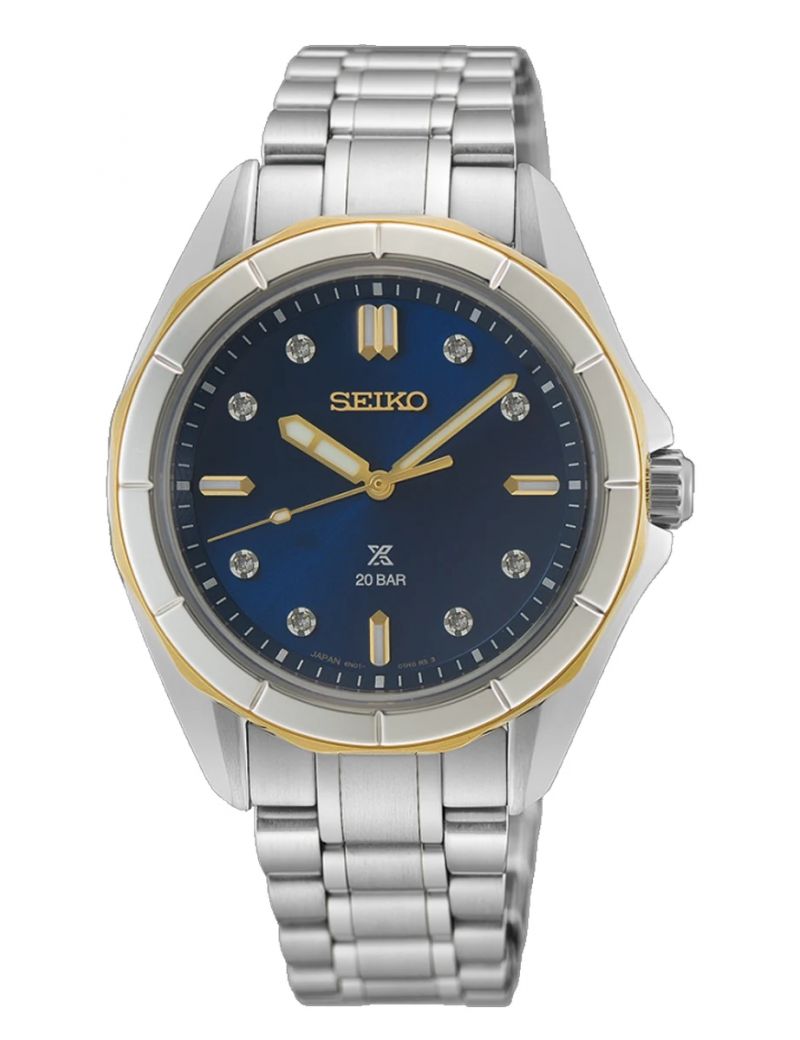 Elegancki zegarek damski do nurkowania 200 m Seiko Prospex Sea Ladies SUR620J1 Diamonds Elegancki zegarek damski do nurkowania 200 m Seiko Prospex Sea Ladies SUR620J1 Diamonds