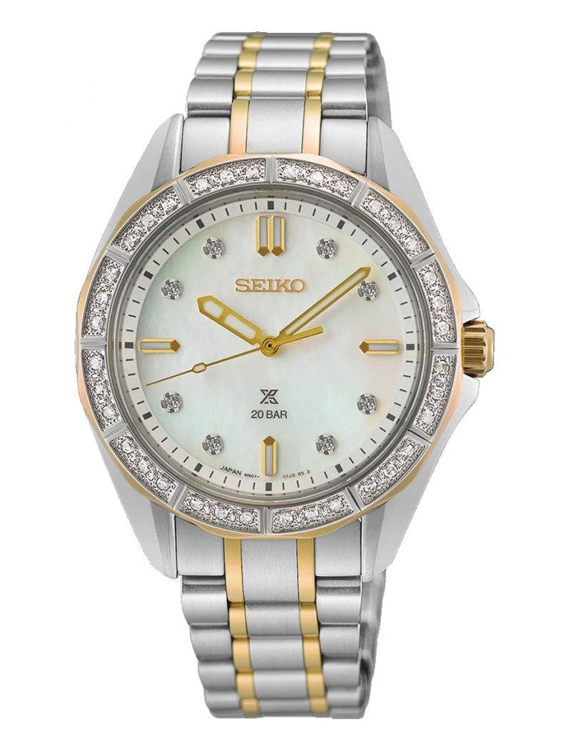 Elegancki zegarek damski do nurkowania 200 m Seiko Prospex Sea Ladies SUR622J1 Diamonds Elegancki zegarek damski do nurkowania 200 m Seiko Prospex Sea Ladies SUR622J1 Diamonds