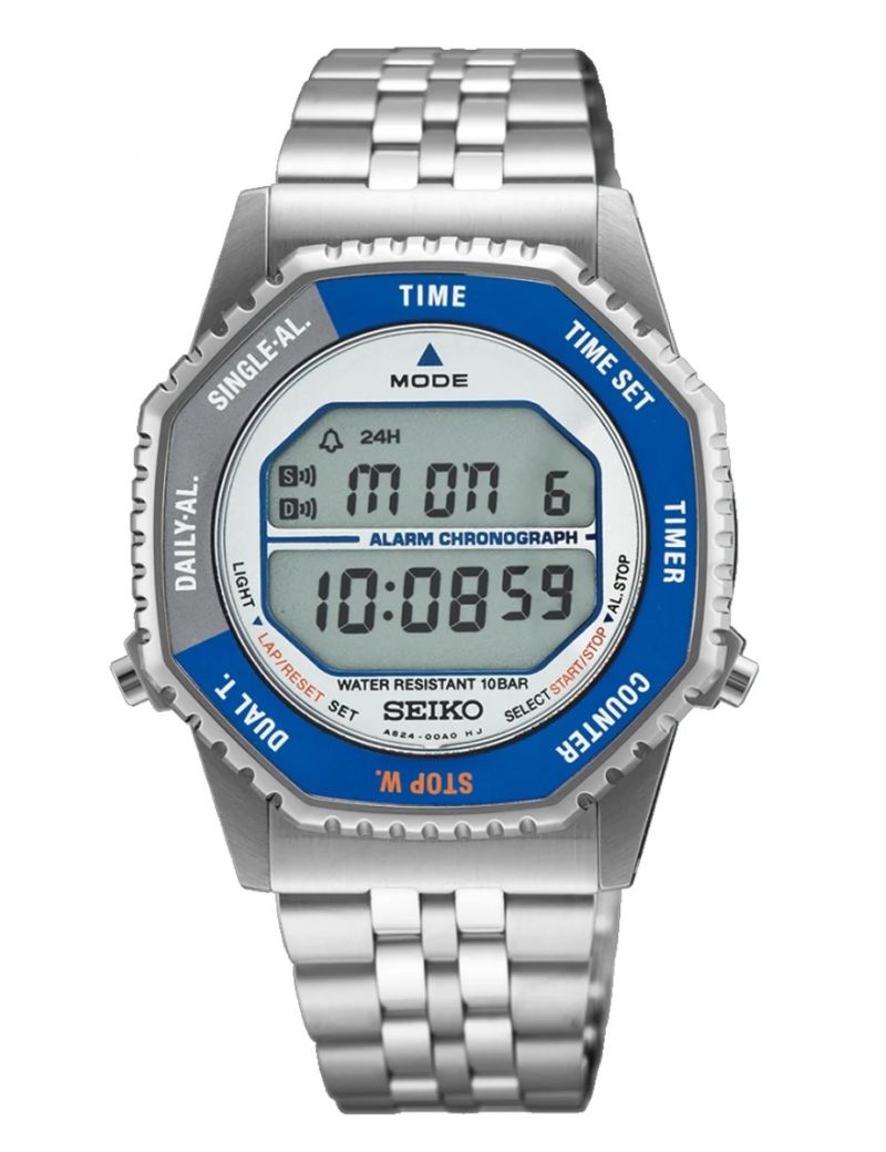 Zegarek elektroniczny męski retro Seiko Rotocall 1980s Reborn Digital Quartz SMGG21P1 Zegarek elektroniczny męski retro Seiko Rotocall 1980s Reborn Digital Quartz SMGG21P1