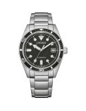 Zegarek męski sportowy na bransolecie Citizen Acciaio Mechanical NJ0221-50E