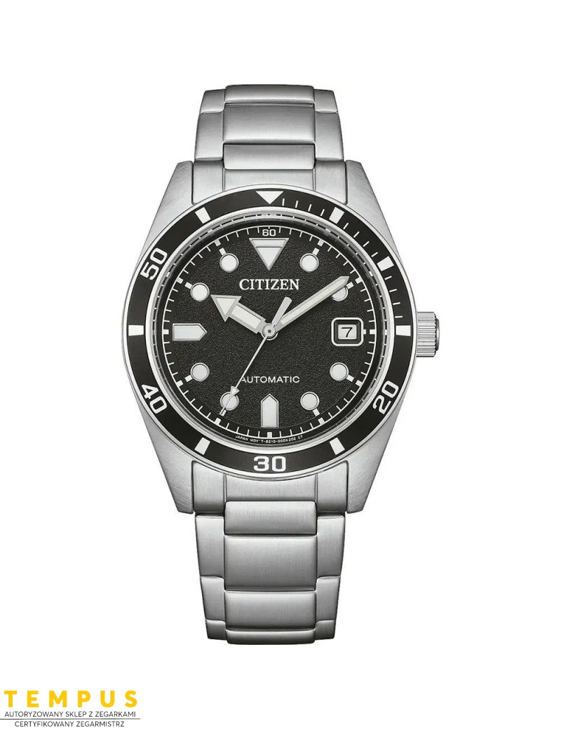 Zegarek męski sportowy na bransolecie Citizen Acciaio Mechanical NJ0221-50E Zegarek męski sportowy na bransolecie Citizen Acciaio Mechanical NJ0221-50E