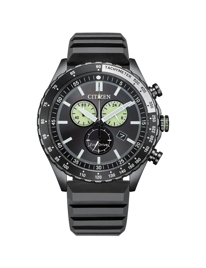 Sportowy zegarek męski z tachymetrem i stoperem Citizen Eco-Drive Sporty Chrono AT2565-05E
