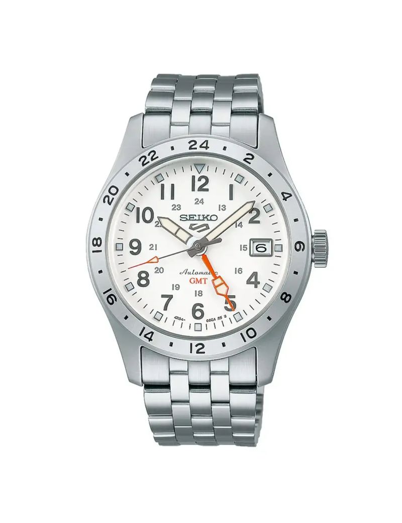 Lotniczy zegarek męski na bransolecie Seiko 5 Sports Field Series GMT SSK059K1