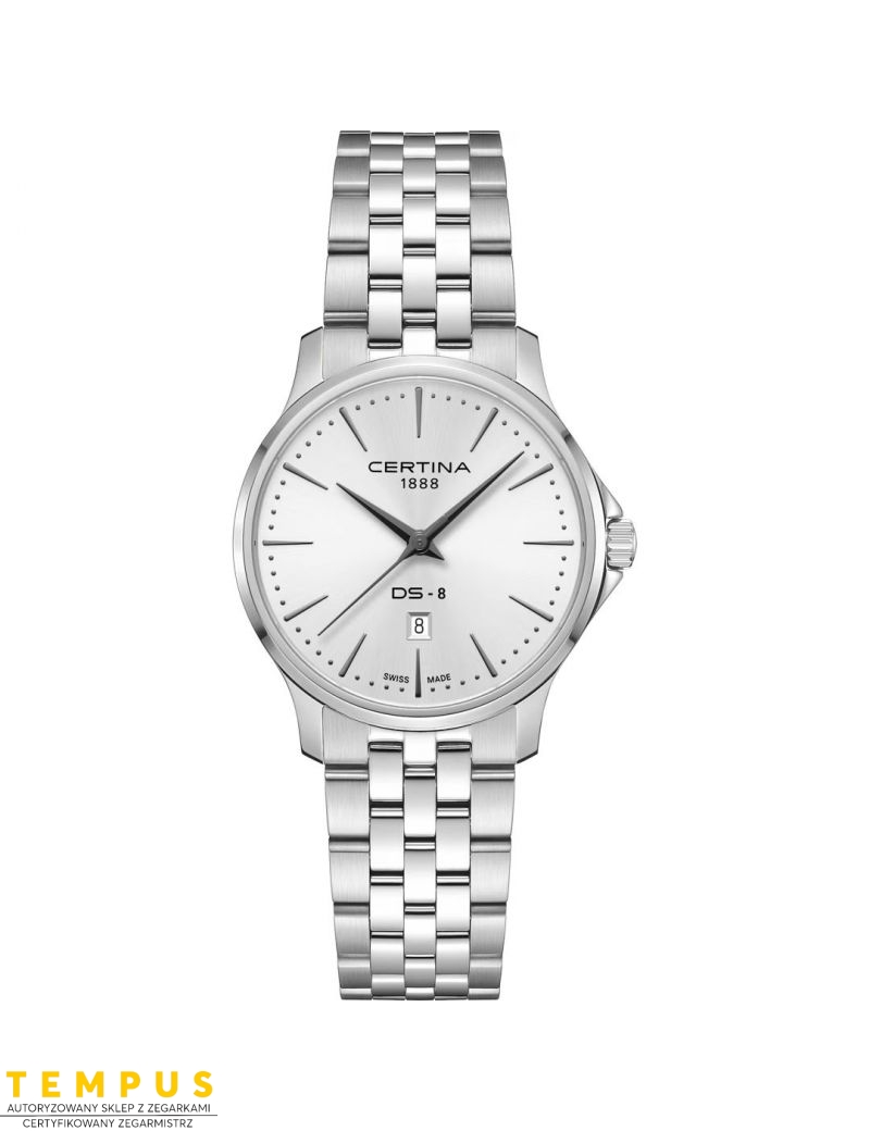 Elegancki zegarek damski kwarcowy na bransolecie Certina DS-8 Lady C045.010.11.011.00