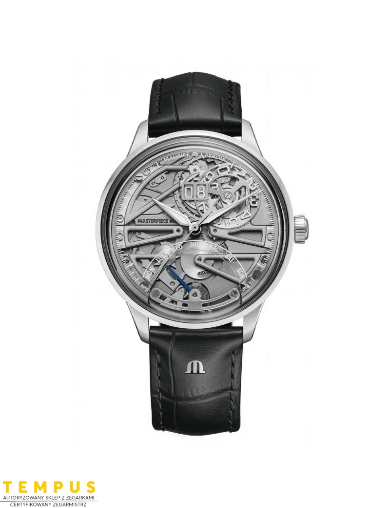 Zegarek męski Skeleton Maurice Lacroix 1975 Master Grand Date Retrograde 758008-SS001-090-2 Zegarek męski Skeleton Maurice Lacroix 1975 Master Grand Date Retrograde 758008-SS001-090-2