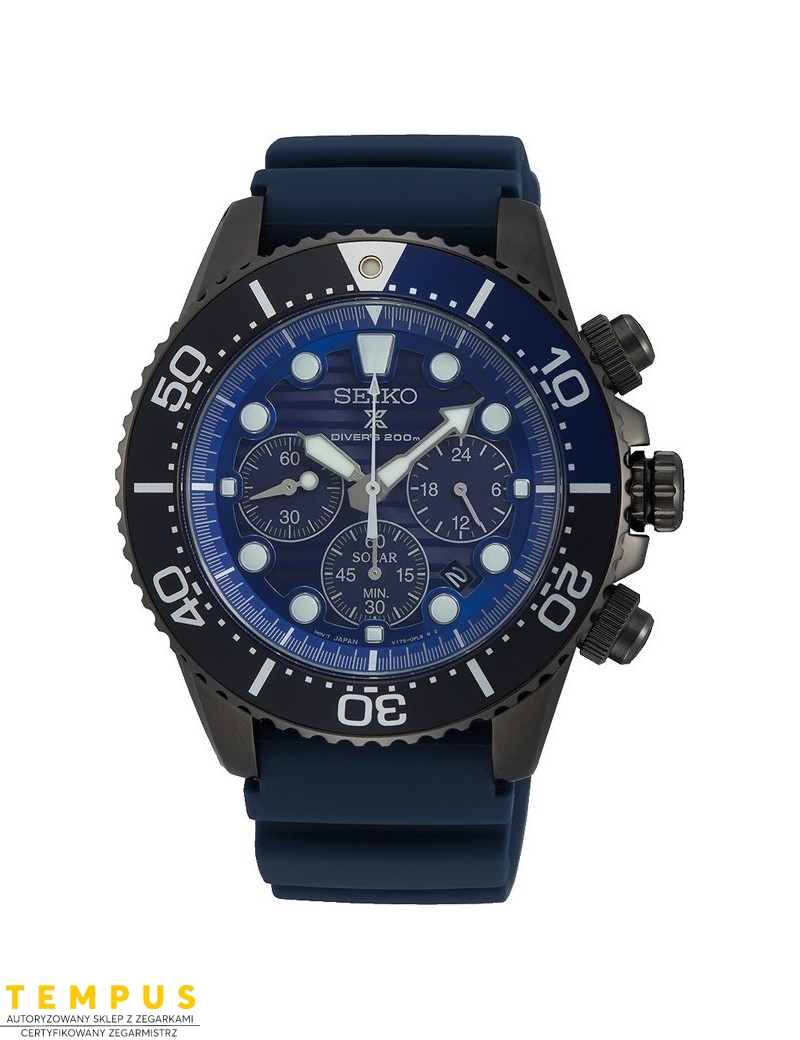 Zegarek sportowy męski Seiko Prospex Diver's 200M Ssc701P1 Chronograph - Zegarki SEIKO