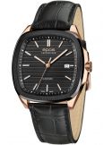 Kwadratowy zegarek męski na bransolecie z mechanizmem widocznym przez dekiel Epos Timeless 3511.152.55.15.25