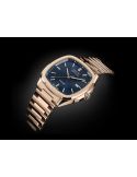 Kwadratowy zegarek męski na bransolecie z mechanizmem widocznym przez dekiel Epos Timeless 3511.152.24.16.34