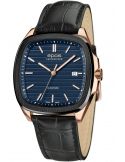 Kwadratowy zegarek męski na bransolecie z mechanizmem widocznym przez dekiel Epos Timeless 3511.152.55.16.25