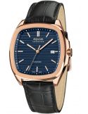 Kwadratowy zegarek męski na bransolecie z mechanizmem widocznym przez dekiel Epos Timeless 3511.152.24.16.25