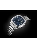 Kwadratowy zegarek męski na bransolecie z mechanizmem widocznym przez dekiel Epos Timeless 3511.152.20.16.30