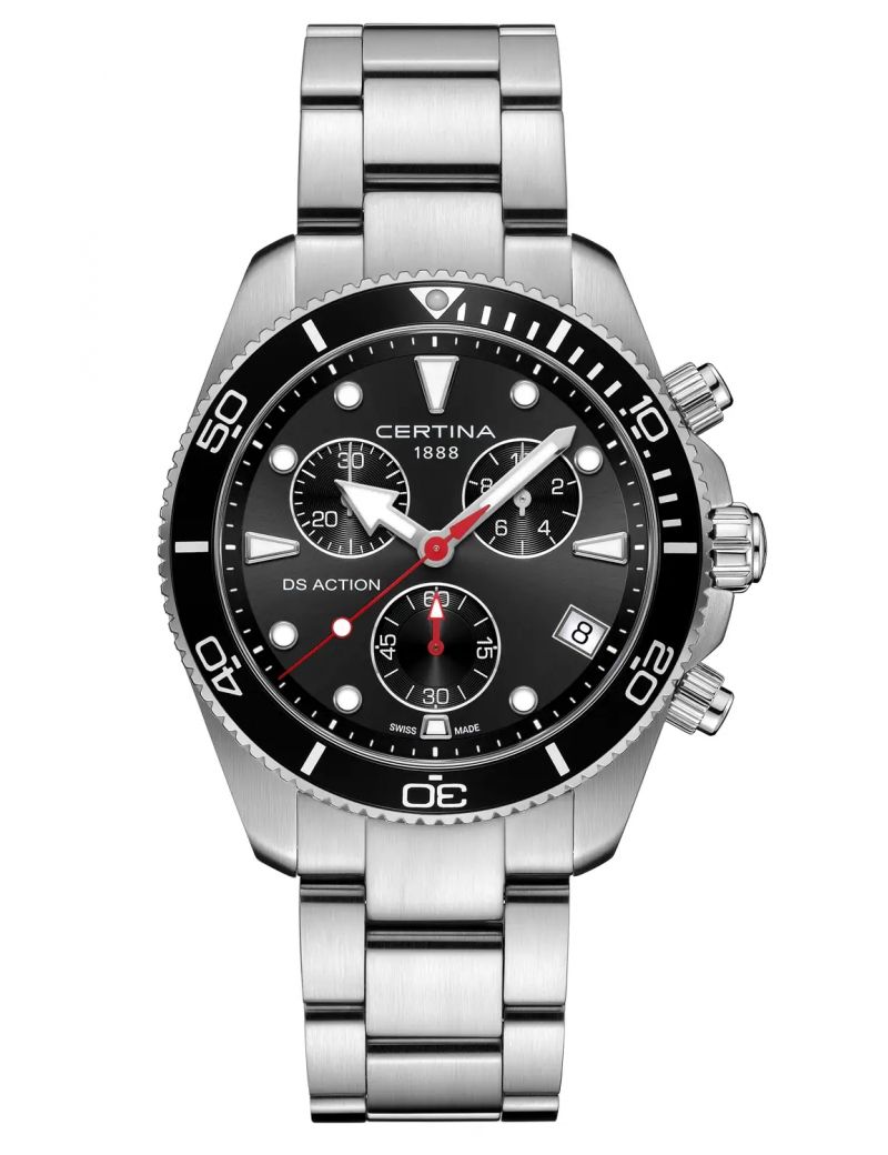 Męski zegarek do nurkowania Certina DS Action Chrono C048.417.11.051.00