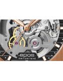 Sportowo elegancki zegarek męski z widocznym mechanizmem Epos Sportive Skeleton 3506.139.24.15.34