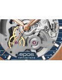 Sportowo elegancki zegarek męski z widocznym mechanizmem Epos Sportive Skeleton 3506.139.34.16.30