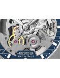 Sportowo elegancki zegarek męski z widocznym mechanizmem Epos Sportive Skeleton 3506.139.20.16.30