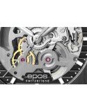 Sportowo elegancki zegarek męski z widocznym mechanizmem Epos Sportive Skeleton 3506.139.25.15.35