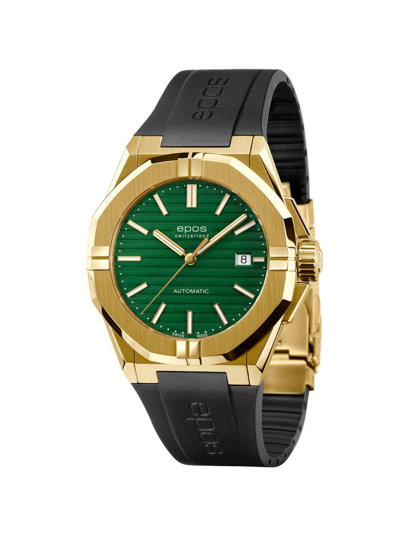 Sportowo elegancki zegarek męski automatyczny EPOS Sportive 3506.132.22.13.55