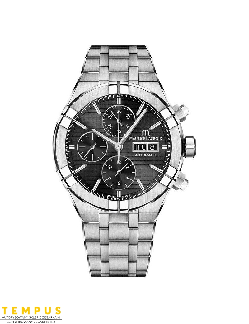 Zegarek casual męski Maurice Lacroix Aikon Automatic Chronograph AI6038-SS002-330-1 - Zegarki MAURICE LACROIX