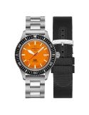 Wodoszczelny zegarek męski z pomarańczową tarczą Certina DS PH200M Powermatic 80 C036.407.11.280.00