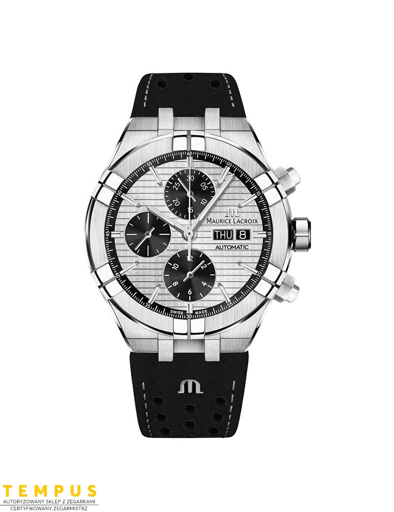 Zegarek casual męski Maurice Lacroix Aikon Automatic Chronograph AI6038-SS001-132-1 - Zegarki MAURICE LACROIX
