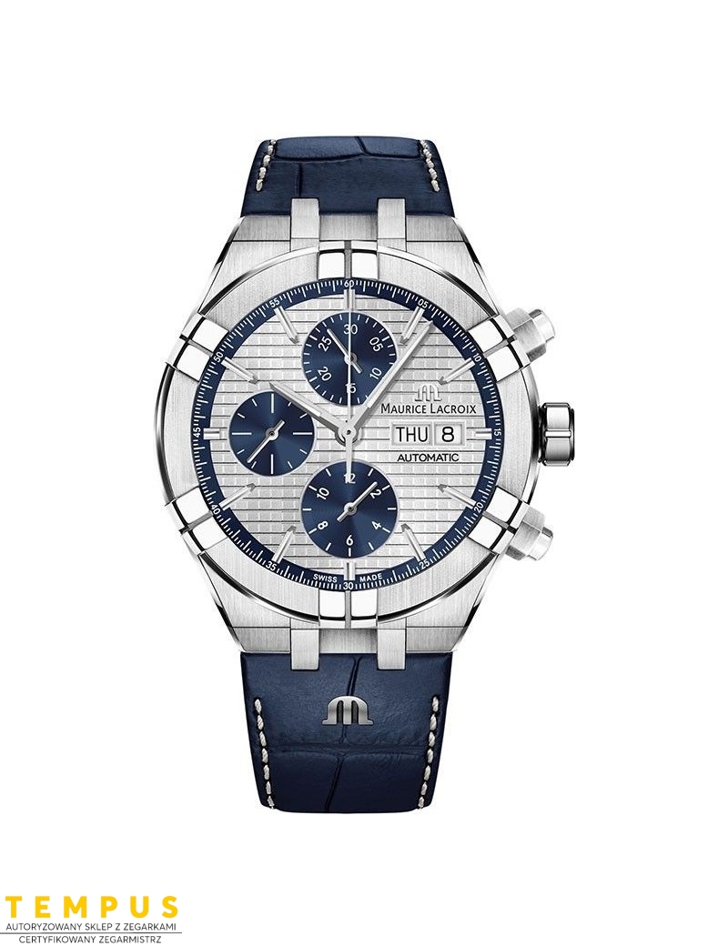 Zegarek casual męski Maurice Lacroix Aikon Automatic Chronograph AI6038-SS001-131-1 - Zegarki MAURICE LACROIX