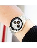 Zegarek męski z chronografem w stylu retro Citizen Tsuno Chrono AN3660-81A Panda