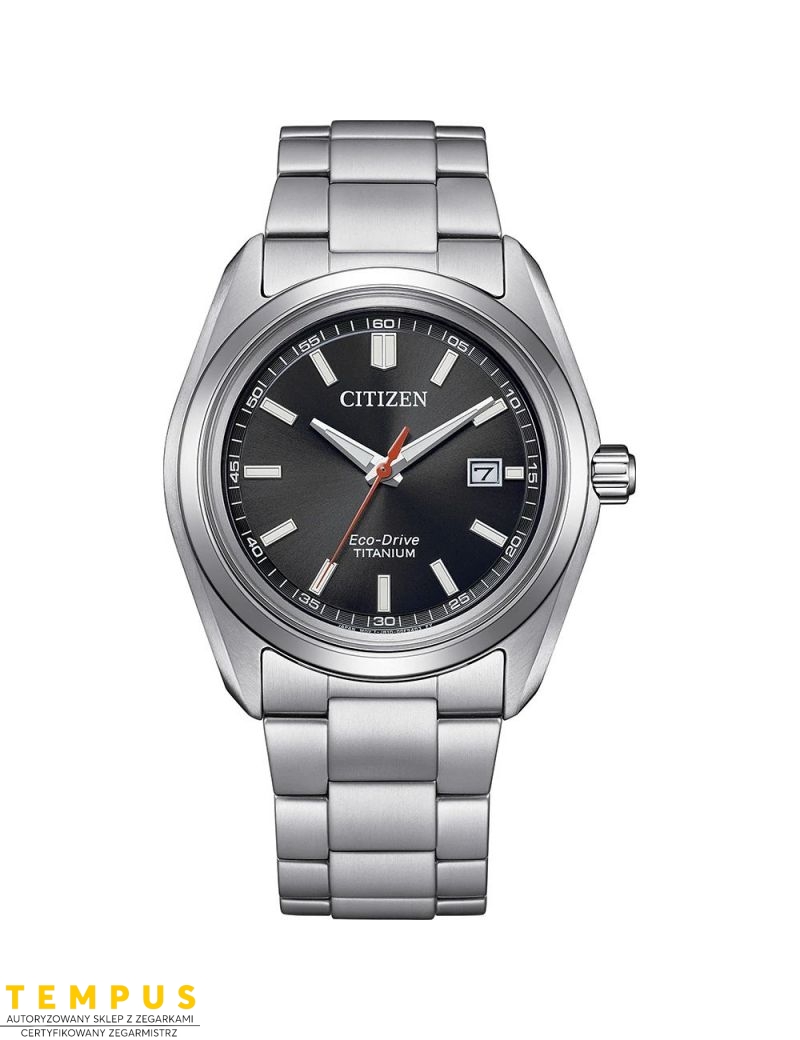 Tytanowy zegarek męski do noszenia na co dzień Citizen Super Titanium Eco-Drive AW1900-50E Ring Solar Tytanowy zegarek męski do noszenia na co dzień Citizen Super Titanium Eco-Drive AW1900-50E Ring Solar
