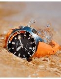 Profesjonalny zegarek do nurkowania głębinowego dla mężczyzn Junghans 1972 Aquaris 27/4668.44 Automatic Diver Set