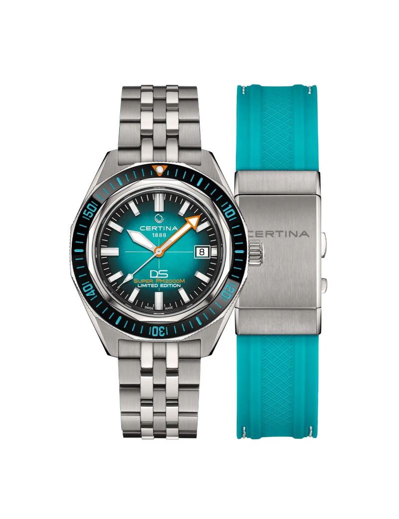 Tytanowy zegarek do nurkowania dla mężczyzn Certina DS SUPER PH2000M C050.607.44.041.10 Limited Edition Tytanowy zegarek do nurkowania dla mężczyzn Certina DS SUPER PH2000M C050.607.44.041.10 Limited Edition