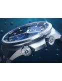 Zegarek męski do nurkowania głębinowego Junghans Aquaris Automatic Diver Blue 27/4660.44