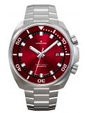 Zegarek męski do nurkowania głębinowego Junghans Aquaris Automatic Diver Red 27/4661.44