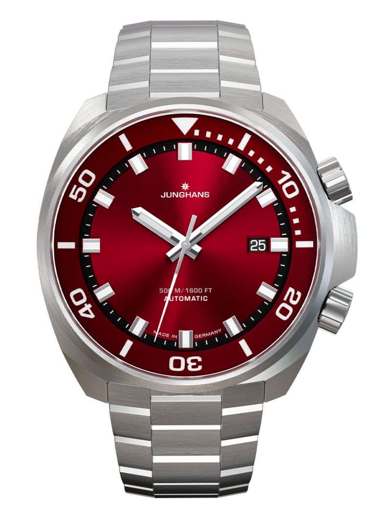 Zegarek męski do nurkowania głębinowego Junghans Aquaris Automatic Diver Red 27/4661.44 Zegarek męski do nurkowania głębinowego Junghans Aquaris Automatic Diver Red 27/4661.44