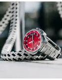 Zegarek męski do nurkowania głębinowego Junghans Aquaris Automatic Diver Red 27/4661.44